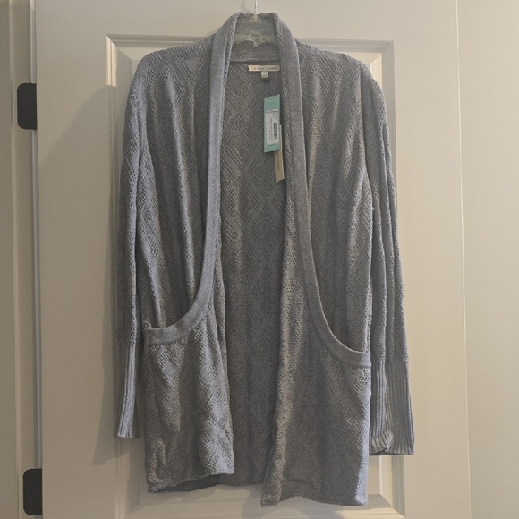 41 Hawthorn Light Gray Open Front Cardigan - Picture 1 of 1
